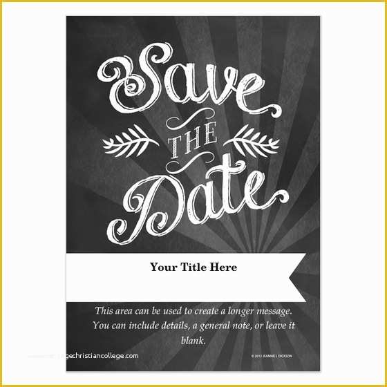 Free Save the Date Templates for Email Of Chalkboard Save the Date Invitations & Cards On Pingg