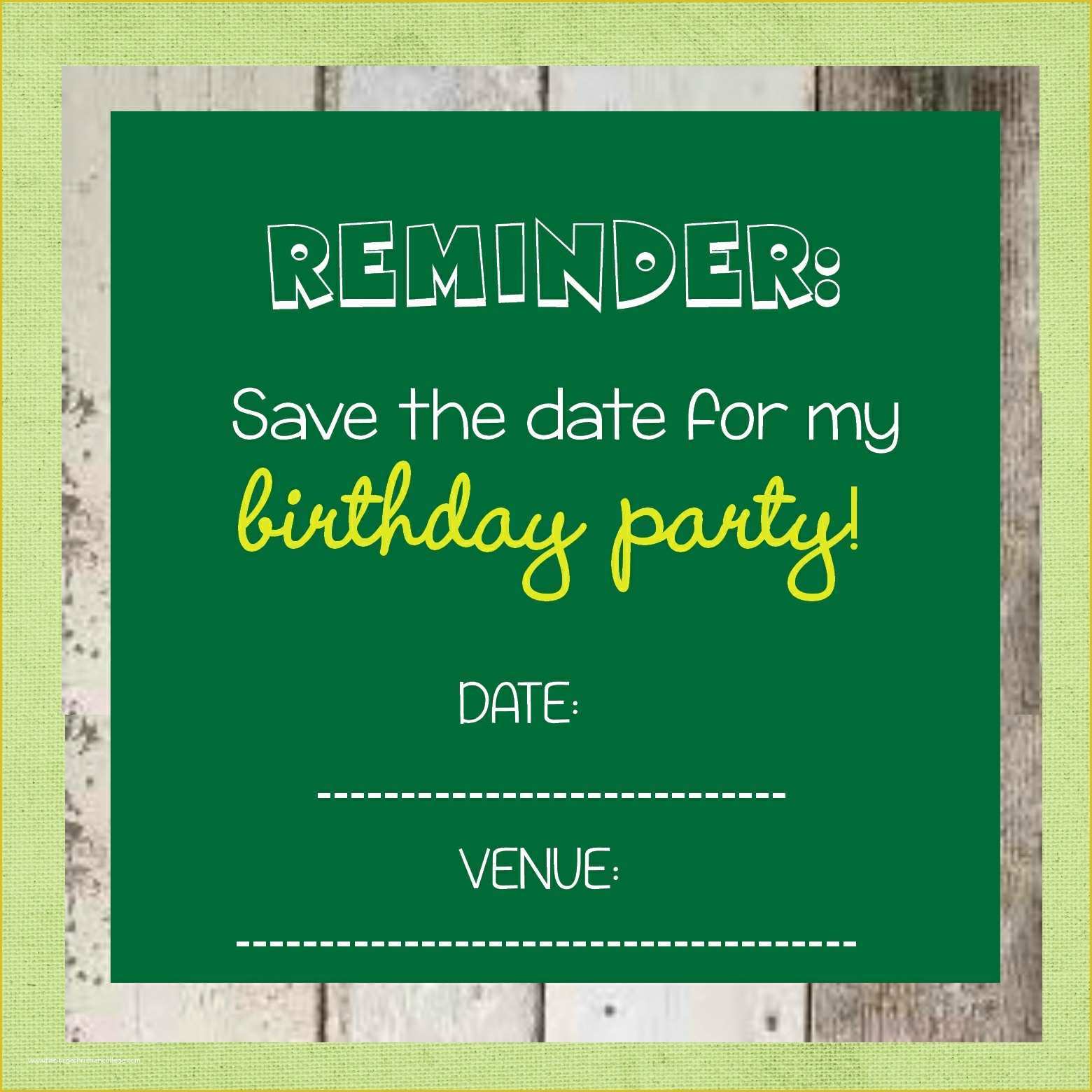 Free Save the Date Templates for Email Of Free Birthday Invites for Girls