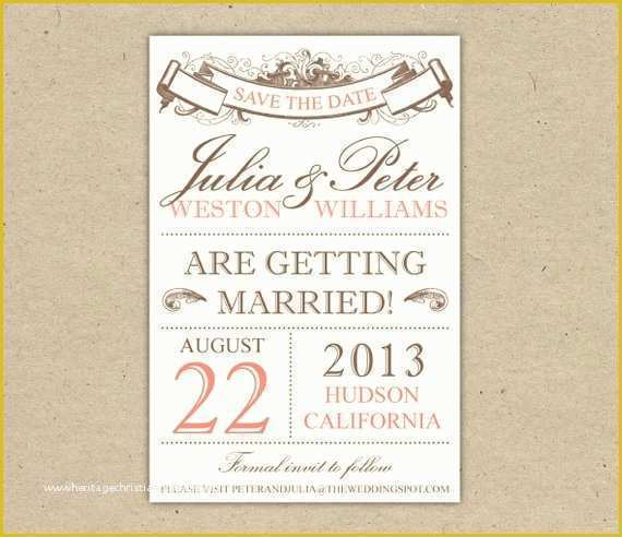 Free Save the Date Templates for Email Of Items Similar to Save the Date Custom Printable