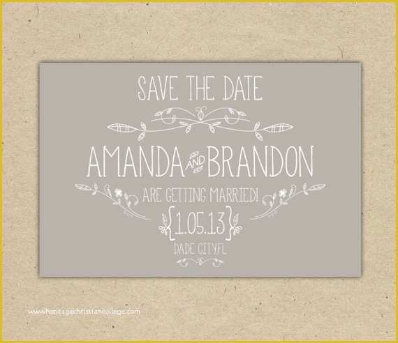 Free Save the Date Templates for Email Of Save the Date Custom Printable Template Vintage 2054