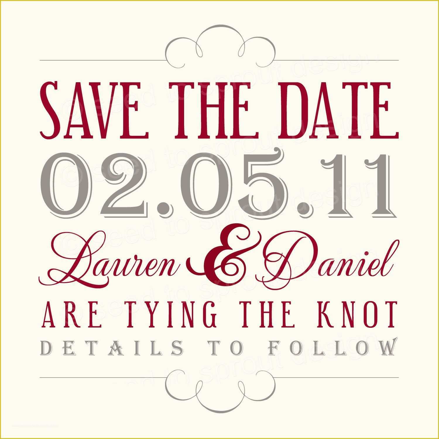  Free Save The Date Templates For Email Of Save The Date Email Template 
