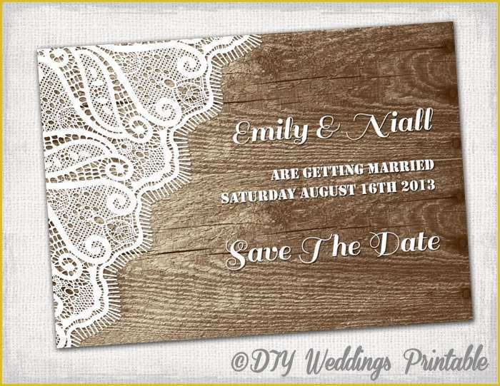 Free Save the Date Templates Word Of Rustic Save the Date Template Printable Diy Wood