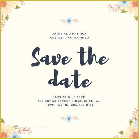 Free Save the Date Templates Word Of Save the Date Invitation Templates Canva