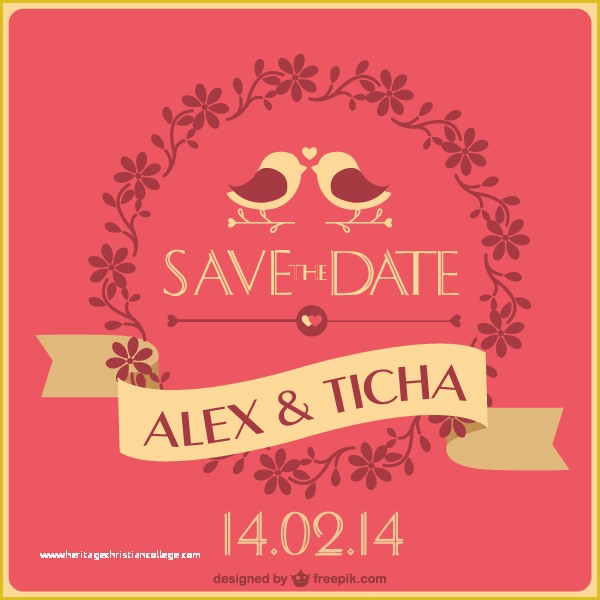 Free Save the Date Wedding Invitation Templates Of Save the Date Wedding Card Template Vector