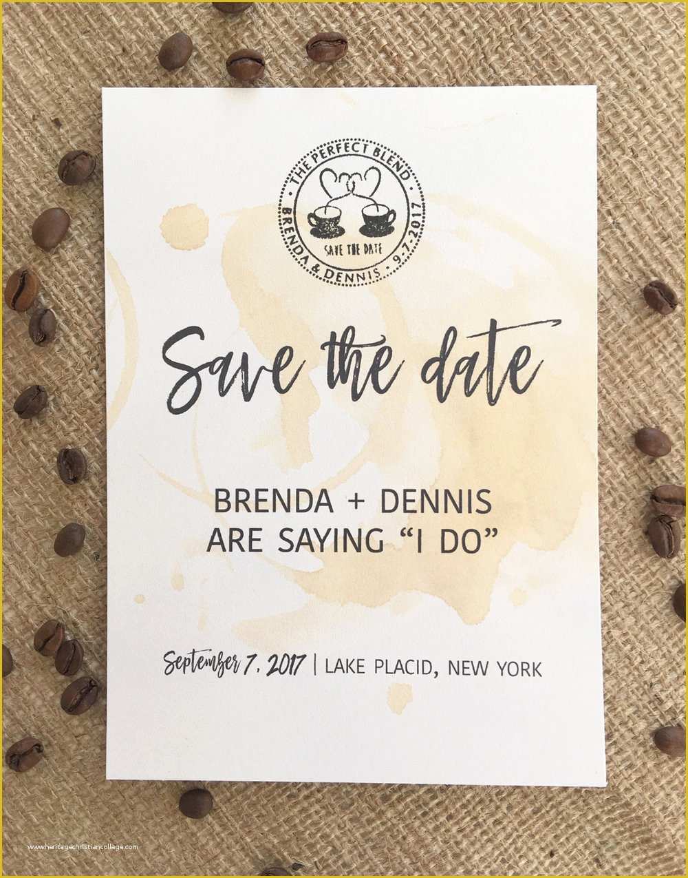 Free Save the Date Wedding Invitation Templates Of the Perfect Blend Save the Date Card Free Wedding