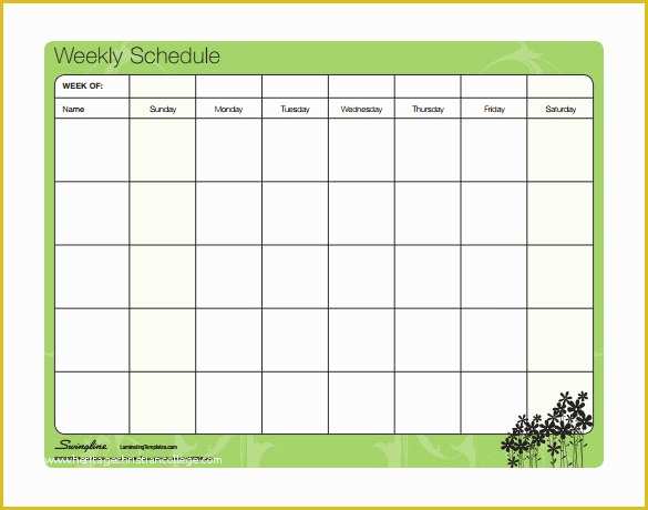 Free Scheduling Calendar Template Of Family Schedule Template