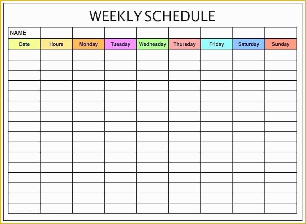 Free Scheduling Calendar Template Of Free Blank Schedule Calendar Printable Templates