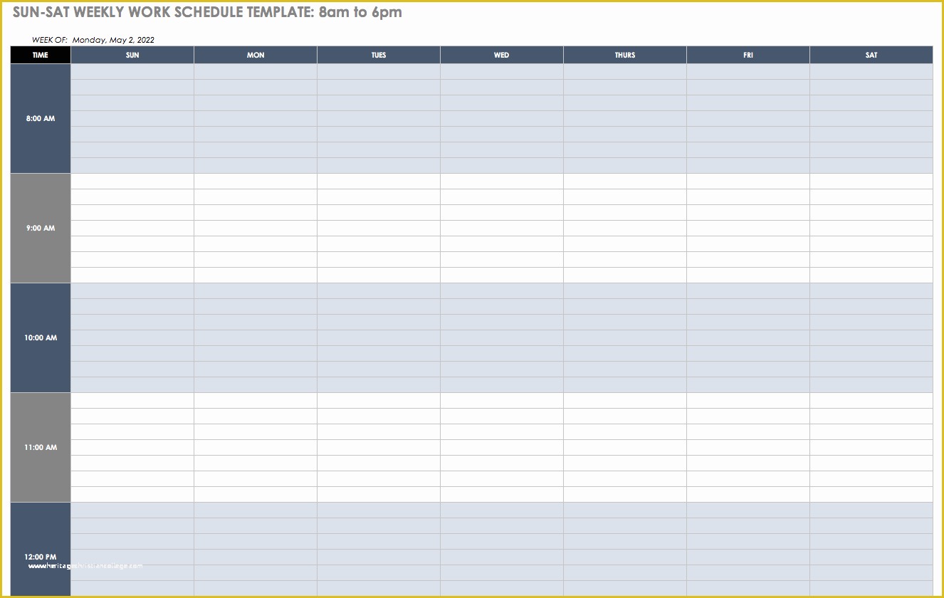 Free Scheduling Calendar Template Of Free Work Schedule Templates for Word and Excel