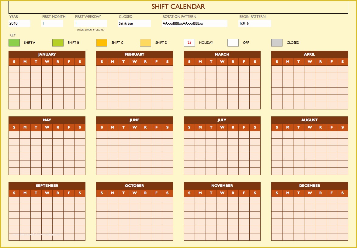 Free Scheduling Calendar Template Of Free Work Schedule Templates for Word and Excel