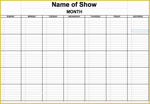 Free Scheduling Calendar Template Of Rehearsal Schedule Template