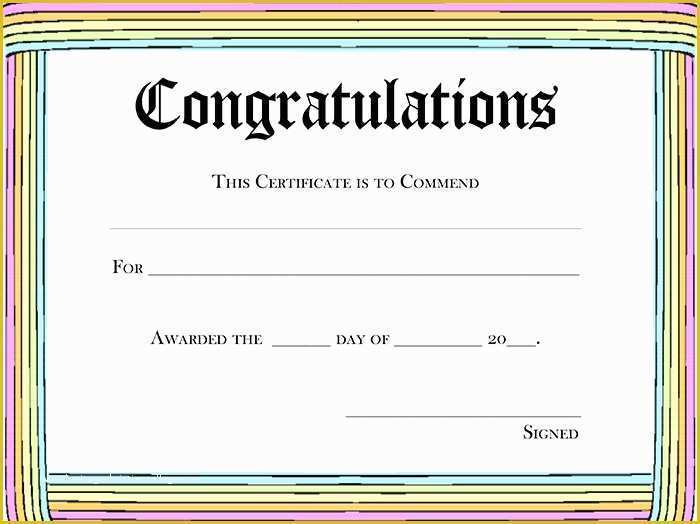 Free School Award Certificate Templates Of Blank Award Certificate Templates