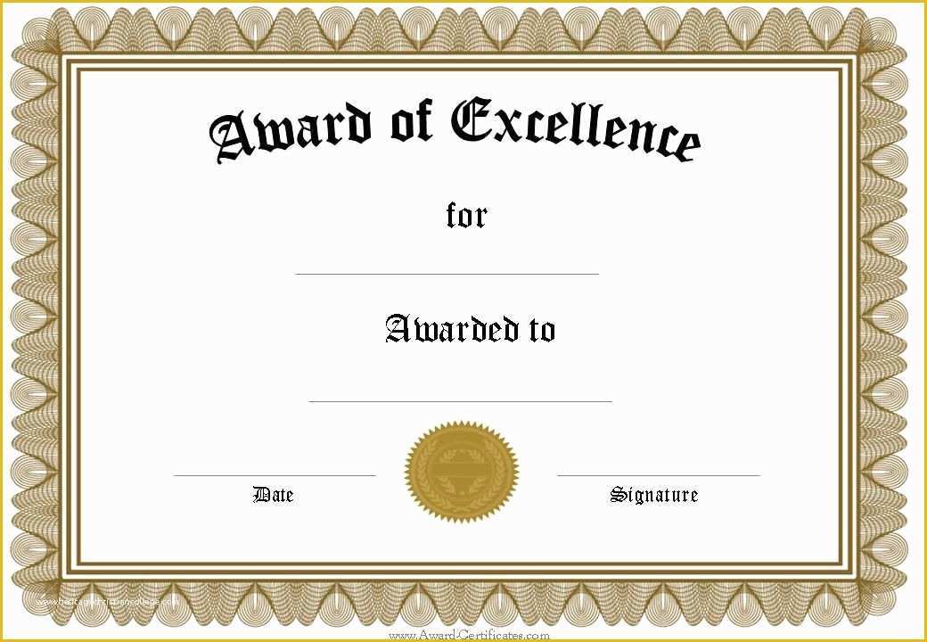 Free School Award Certificate Templates Of Free Funny Award Certificates Templates