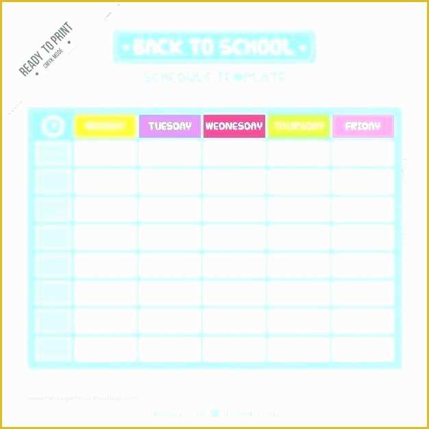 Free School Master Schedule Template Of 2 Year Old Elementary School Daily Schedule Template for