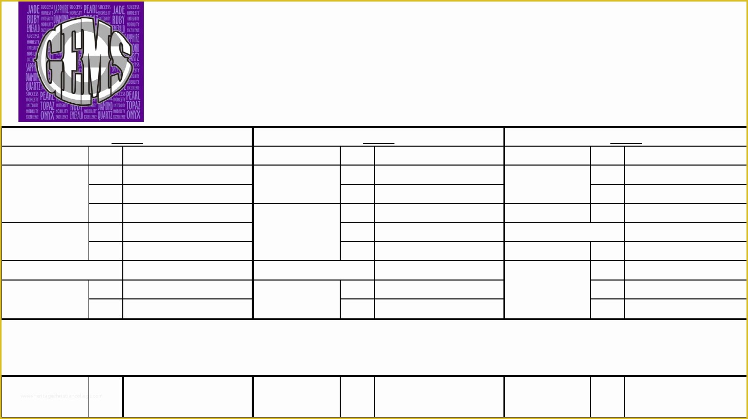 Free School Master Schedule Template Of Download Middle School Master Schedule Template for Free