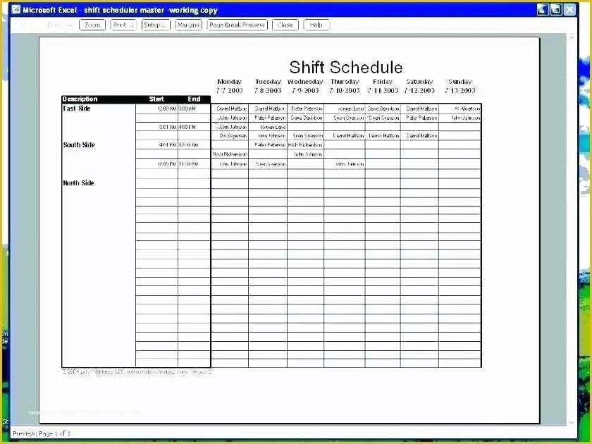 Free School Master Schedule Template Of Master Schedule Template