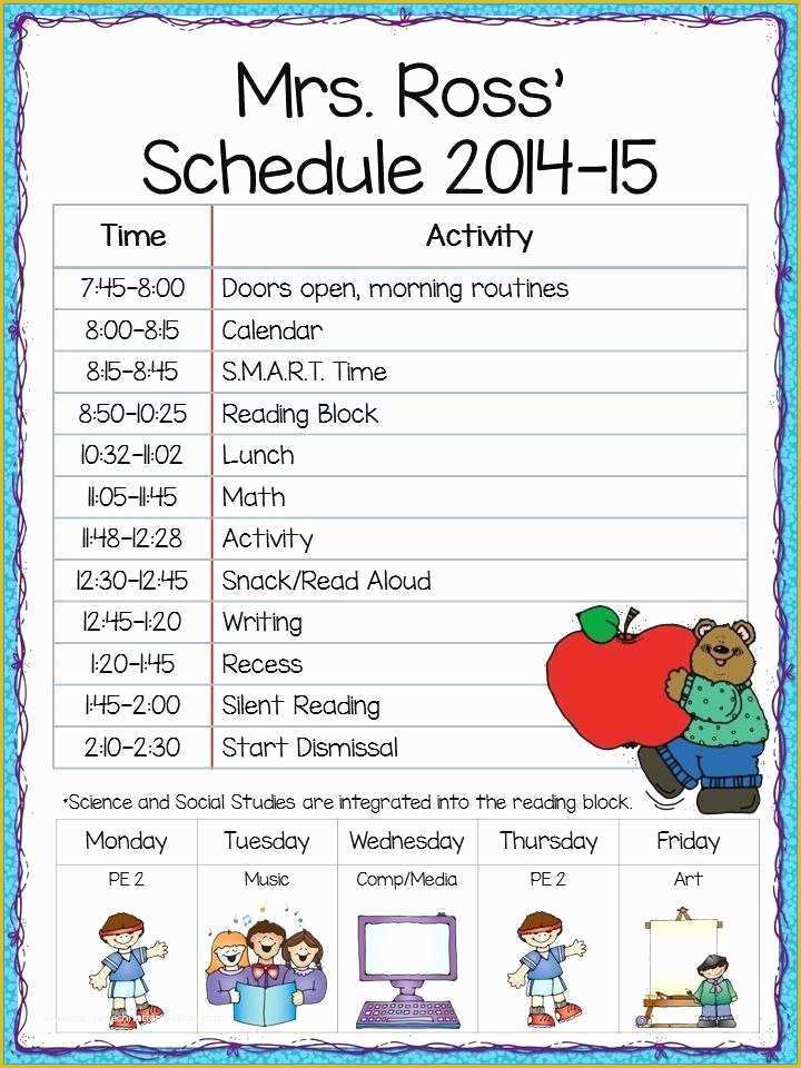 Free School Master Schedule Template Of Master Schedule Template