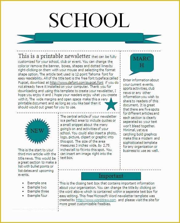 Free School Newsletter Templates for Microsoft Word Of 27 Microsoft Newsletter Templates Doc Pdf Psd Ai