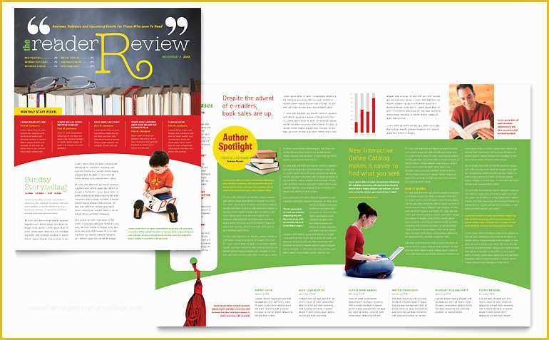 Free School Newsletter Templates for Publisher Of Bookstore & Library Newsletter Template Word & Publisher