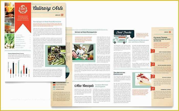 Free School Newsletter Templates for Publisher Of Culinary School Newsletter Template Word & Publisher