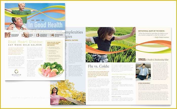 Free School Newsletter Templates for Publisher Of Health Insurance Pany Newsletter Template Design