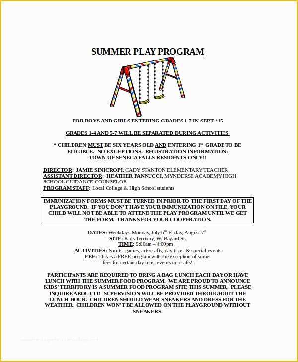 Free School Play Program Template Of Program Template Word 6 Free Word Document Downloads