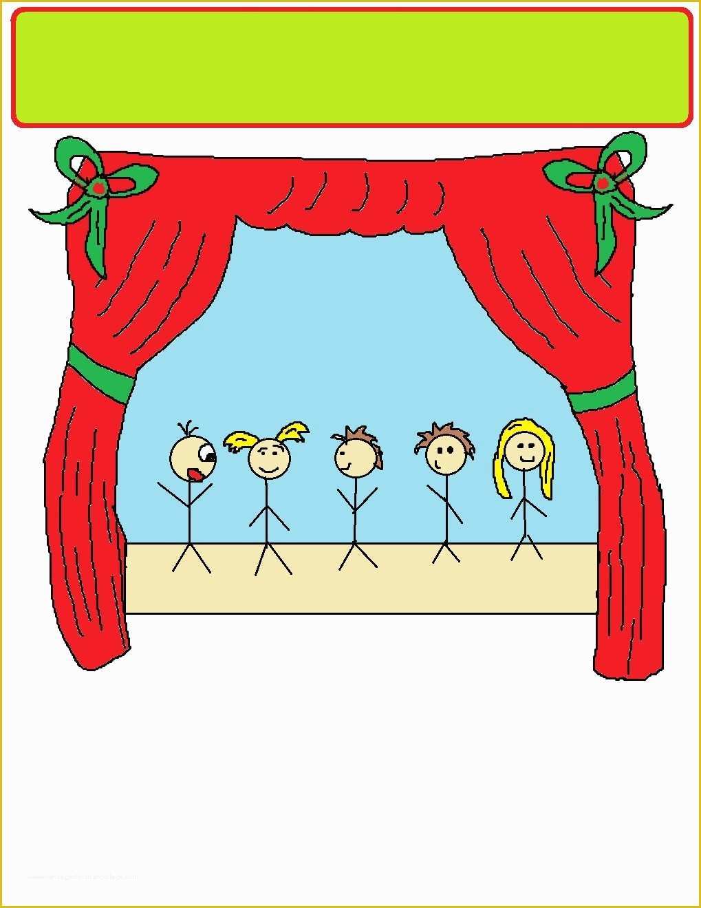 Free School Play Program Template Of School Play Cliparts Free Clip Art On 3