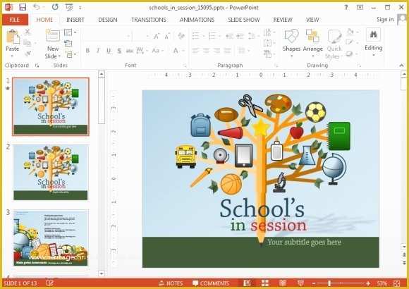 Free School Powerpoint Templates Of Animated School Powerpoint Templates