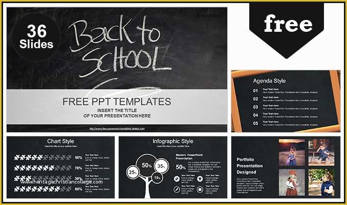 Free School Powerpoint Templates Of Back to School Powerpoint Template