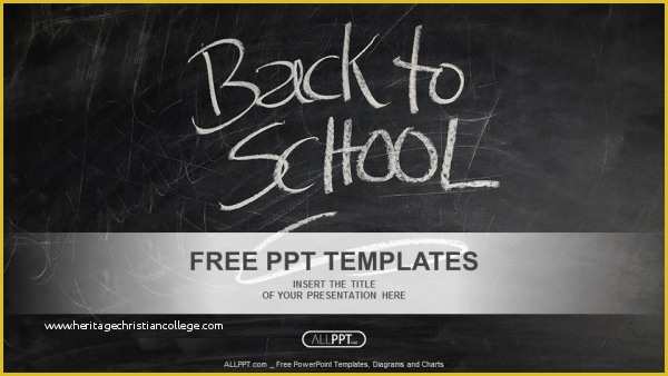 Free School Powerpoint Templates Of Back to School Powerpoint Templates