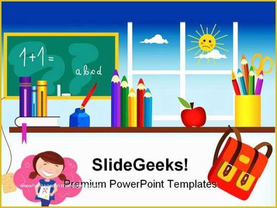 First Day Of School Powerpoint Template