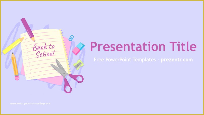 Free School Powerpoint Templates Of Free Back to School Powerpoint Template Prezentr