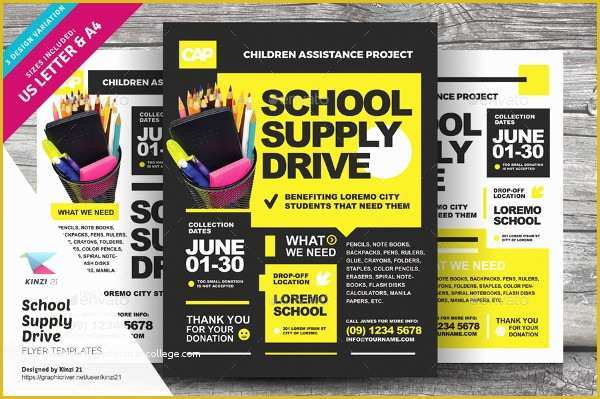 Free School Supply Drive Flyer Template Of 21 Driving School Flyer Templates Free &amp; Premium Download
