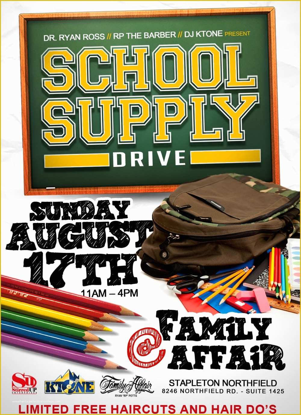 Free School Supply Drive Flyer Template Of Get Prepped for School