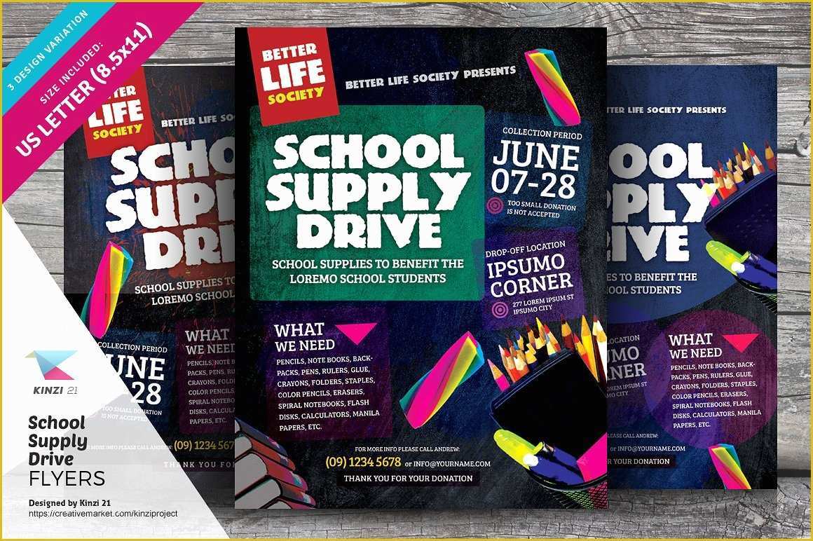 Free School Supply Drive Flyer Template Of School Supply Drive Flyer Templates Flyer Templates
