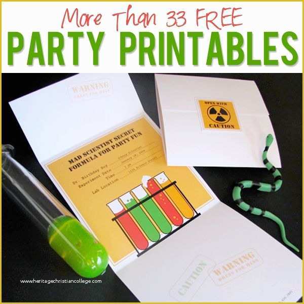 Free Science Birthday Party Invitation Templates Of Free Science Birthday Party Invitation Templates – Best