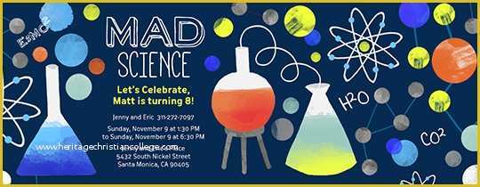 Free Science Birthday Party Invitation Templates Of Invitations Free Ecards and Party Planning Ideas From Evite