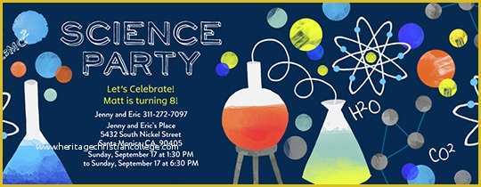 Free Science Birthday Party Invitation Templates Of Invitations Free Ecards and Party Planning Ideas From Evite