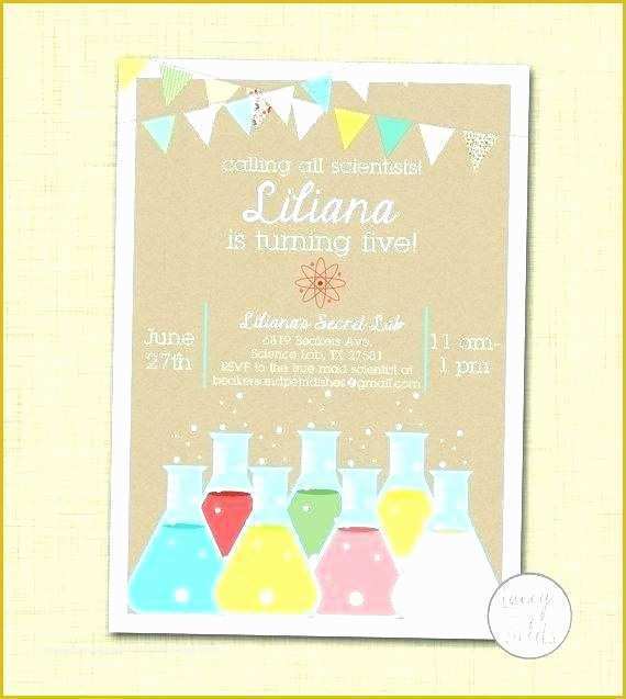 Free Science Birthday Party Invitation Templates Of Scientist Party Invitations Mad Invitation Template