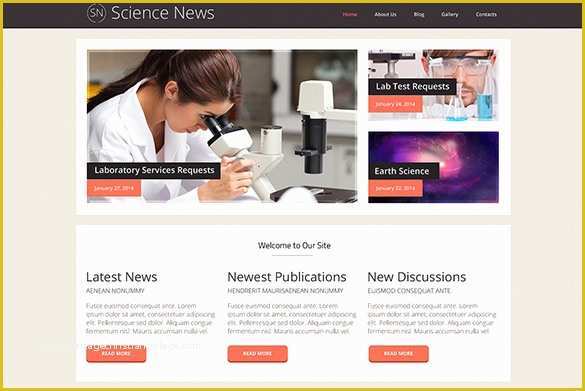 Free Science Website Templates Of 16 Laboratory Wordpress themes & Templates