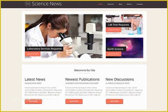 Free Science Website Templates Of 16 Laboratory Wordpress themes &amp; Templates