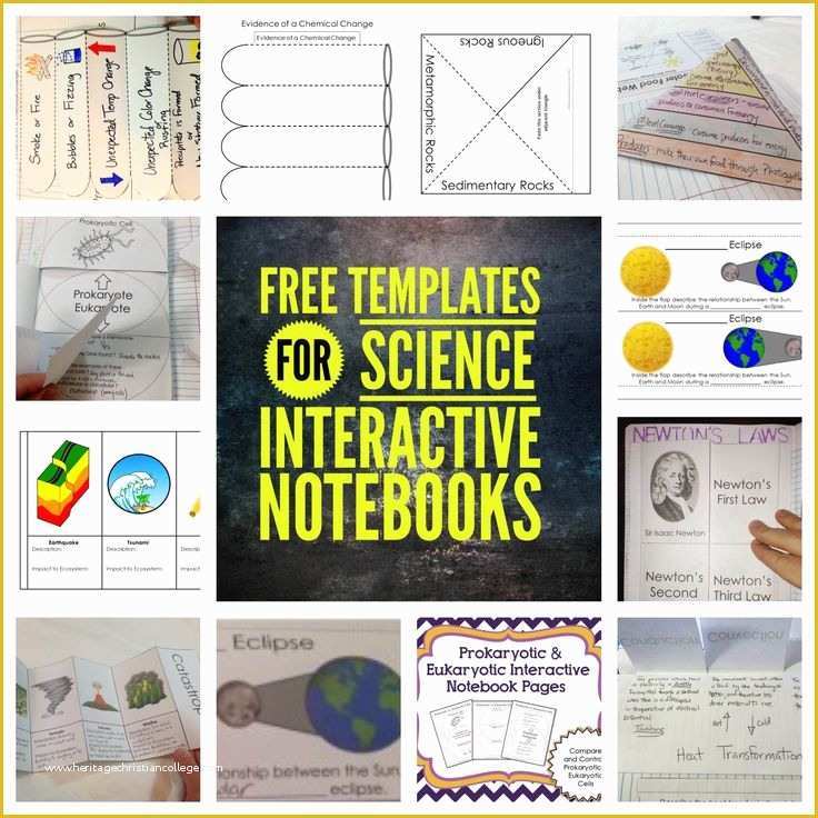 Free Science Website Templates Of Free Templates for Science Interactive Notebooks
