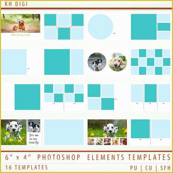 Free Scrapbook Templates for Photoshop Of 16 Digital Scrapbook Templates 6 X 4 Shop