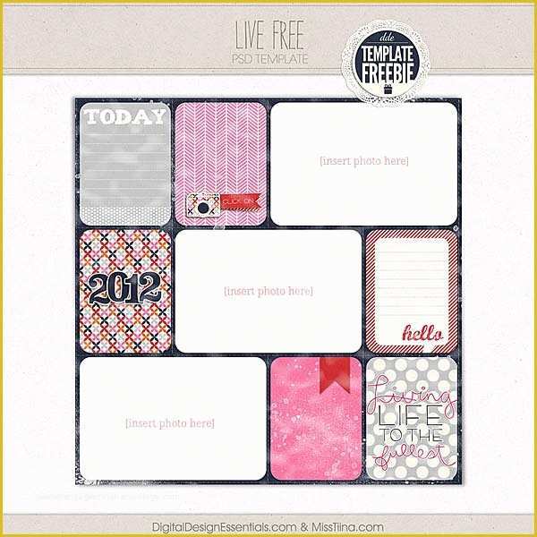 Free Scrapbook Templates for Photoshop Of 17 Free Digital Scrapbook Template Psd Free