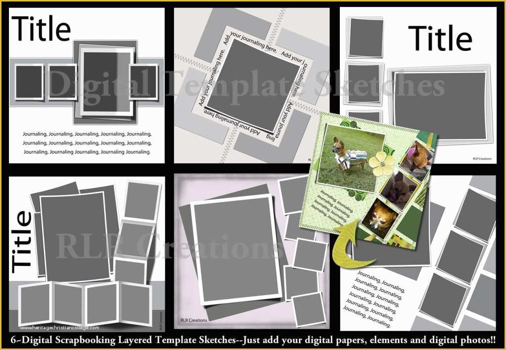 Free Scrapbook Templates for Photoshop Of 18 Free Digital Scrapbooking Templates Psd Free