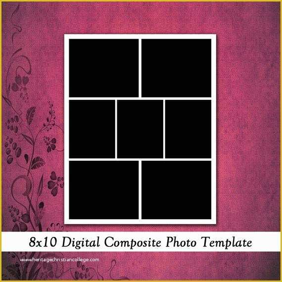 Free Scrapbook Templates for Photoshop Of 8x10 Digital Template Collage Scrapbook