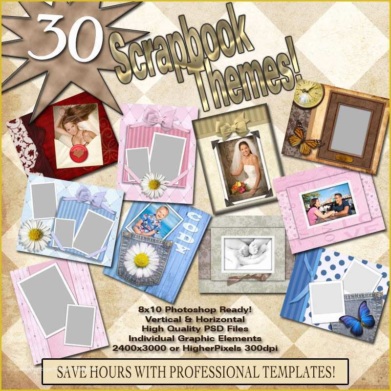 Free Scrapbook Templates for Photoshop Of Digital Scrapbook V1 Pro Photoshop Templates Backgrounds