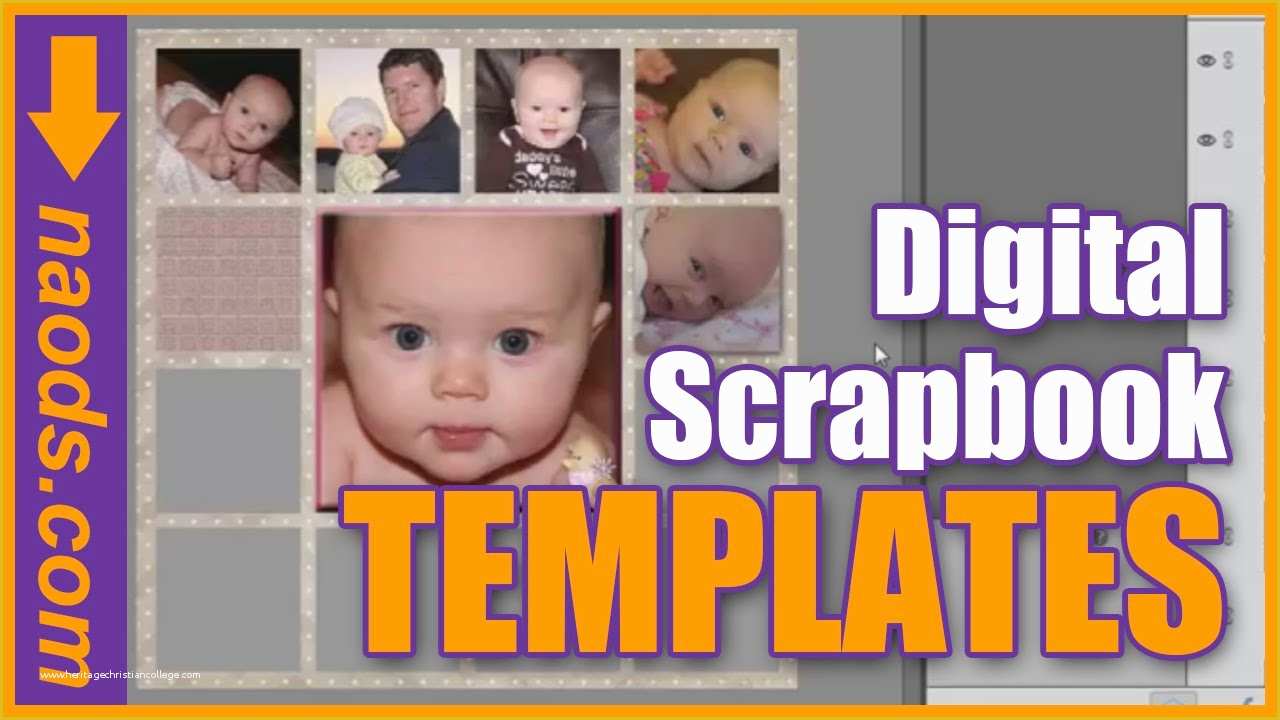 Free Scrapbook Templates for Photoshop Of Using Digital Scrapbook Templates In Shop Elements 13