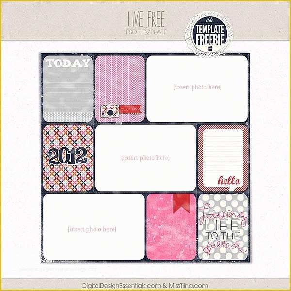 Free Scrapbook Templates Of 18 Free Digital Scrapbooking Templates Psd Free