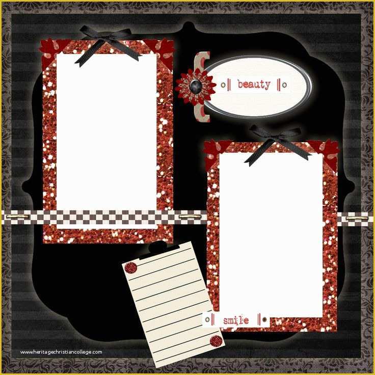 Free Scrapbook Templates Of Free Printable Scrapbook Layouts