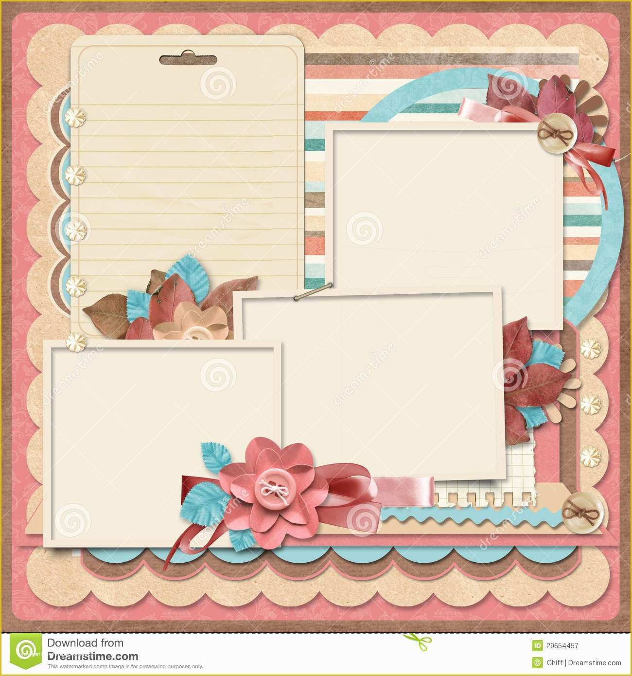 Free Scrapbook Templates Of Retro Family Album 365 Project Scrapbooking Templates